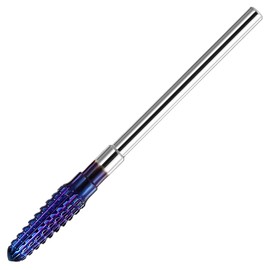 Oruola Only Clean Nail Bit,Cone Carbide Tungsten Cuticle Nail Drill Bits,4mm Cuticle Bit for Nail Drill,3/32 In Cuticle Bits for Nails Fast Removing Acrylic Hard Gels,Purple
