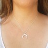 Double Horn Necklace,Gold Horn necklace,Moon Necklace,Crescent Moon,Boho Necklace