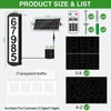 T-SUNUS Solar House Numbers with Separate Panel, IP65 Waterproof Outside