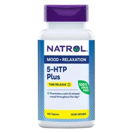 Natrol 5-HTP Plus Mood and Relaxation 100 mg, 150 Time Release Tablets