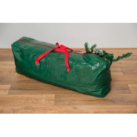 FiNeWaY Christmas Tree Decoration Lights Zip Up Sack Storage Bag Organiser For Upto 7ft Xmas Trees - Stores Ribbon Tinsel Wreath Stocking Lights Bow Tags, Gift Wrap Paper Tidy (Tree Storage)