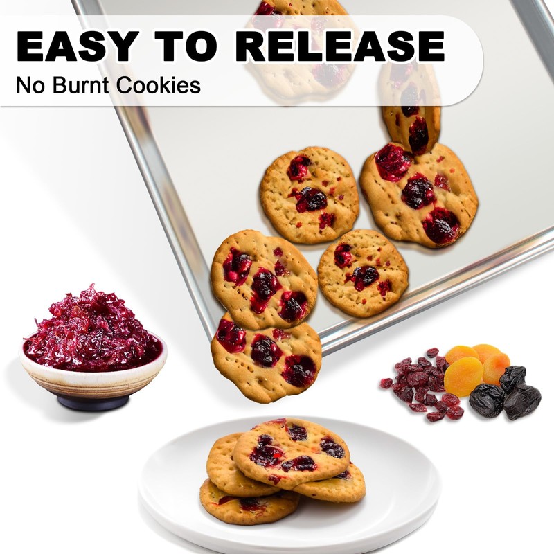 17 Inch Aluminum Baking Sheet and Stainless Steel Cooling Rack