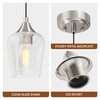 VONLUCE Pendant Lights Kitchen Island, Brushed Nickel Pendant Light Fixtures