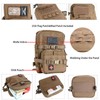 Tactical Mini Molle Hydration Pack,Molle Hydration Carrier with IFAK Pouch&US