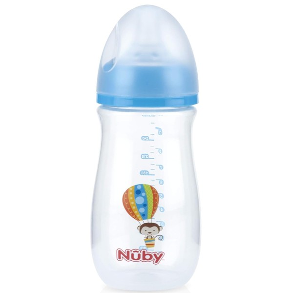 Nuby Wide Neck Bottle with Anti-Colic Air System 1 Count
