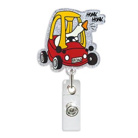 Funny Goose Driving Badge Reel, Work Goose Badge Holder Retractable Clip, Cute Pediatric Car Badge Reel, Nurse HONK Badge Reel, Nursing Student ID Badge Clip, RN LPN CNA Worker Nurse Badge Accessories
