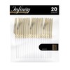 PLASTICPRO 20 Count Gold and White Plastic Knives Premium Quality
