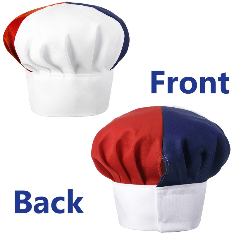 SATINIOR Chef Hat and Apron for Women Men Patriotic Baking