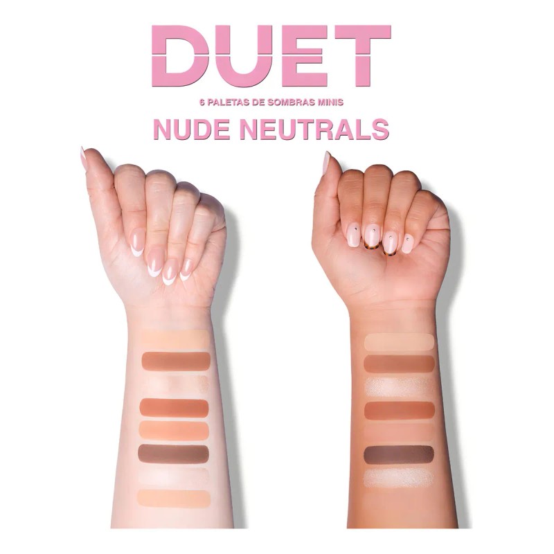 Paleta Duet Mini Snap De Beauty Creations Nude Neutrals