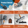 CLEANHOME Floor Scrub Brush Tile Tub Scrubber Brush with 4