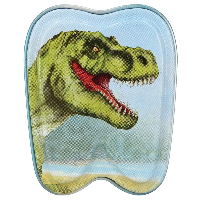 Depesche 5615 Tin Box Dino World, approx. 5.4 x 4.3