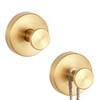 2Pcs Suction Hooks for Bathroom,Shower Towel Gold Hook Cup,Duty Vacuum