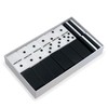 Black and White Double 6 Two Tone Jumbo Domino Tiles