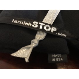 tarnishSTOP, Luxury Anti-Tarnish Cloth Bag for Silver Storage, Silverplate, Sterling, Jewelry, Flatware, Holloware, Black, 18"x18". Made in USA