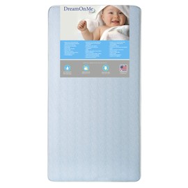 Dream On Me Moonlight Crib and Toddler Bed 130 Coil Mattress I Waterproof I Green Guard Gold Certified I 10 Years Manufacture Warranty I Vinyl Cover I Made In The U.S.A