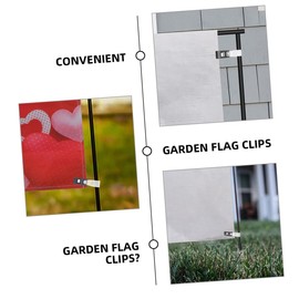 BESPORTBLE 40pcs Windproof Garden Flag Clips Holders for Securely Stopping Decorative Flags Your Garden Easy to Use and Store