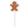 colourliving Gingerbread Figures Decoration Flower Stake Gingerbread Stake 6 Pieces