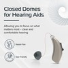 Hearing Aid Domes, Closed Domes for Hearing Aids, 10Pcs Resound
