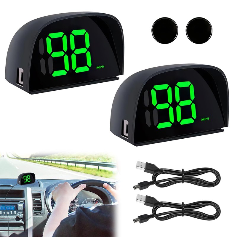 2 Pack GPS Digital Speedometer for Car MPH Golf Cart