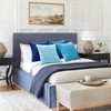 Topfinel Blue Throw Pillow Covers 18x18 Inch Set of 4,Soft
