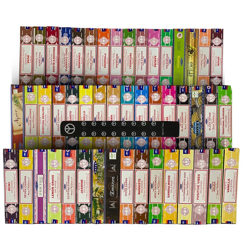 Satya Incense Sticks Variety Pack of 12 Randomly Selected Fragrances