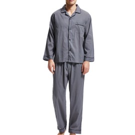 Sanraflic Men's Pyjamas, gray, XXL
