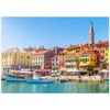 MyPuzzle Colourful Rovinj in Istria with Boats in Harbour, Croatia