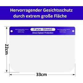 DOCTOR-SAN Face Shield Face Shield Face Visor Spit Protection (2)