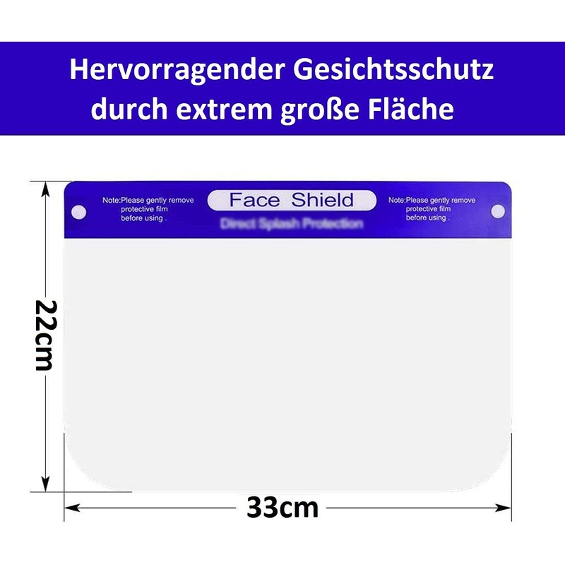 DOCTOR-SAN Face Shield Face Shield Face Visor Spit Protection (2)
