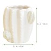 FUNOMOCYA Large Ceramic Vase Cactus Design Flower Holder for Home