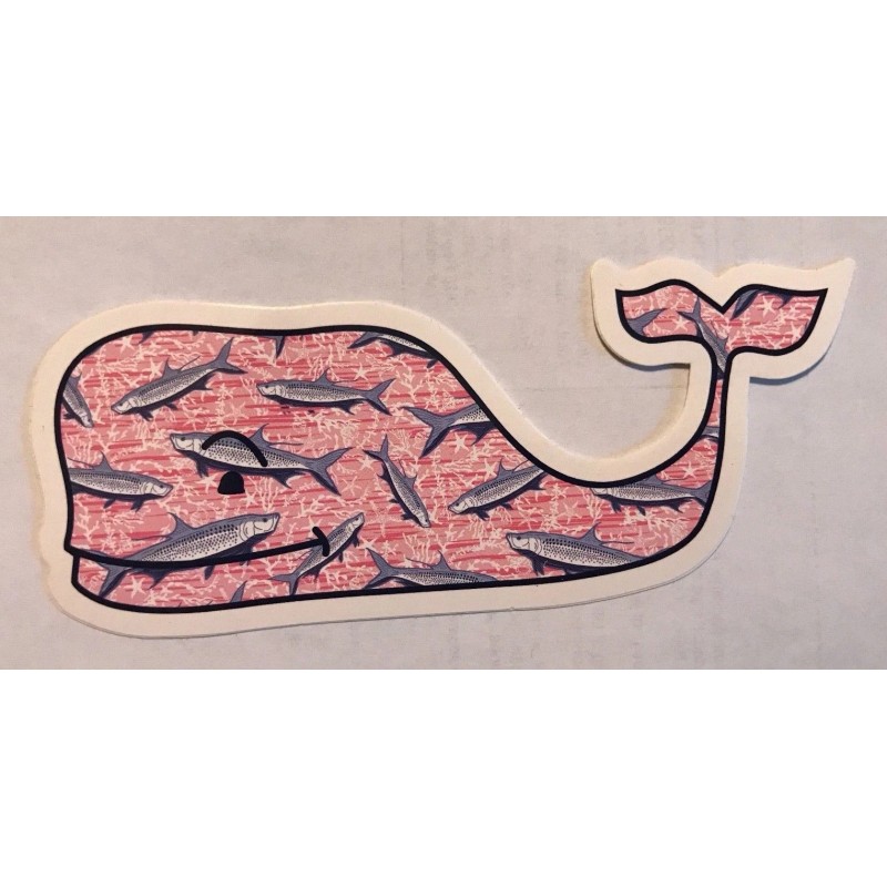 NEW Vineyard Vines Mackerel Fish Whale Sticker Decal