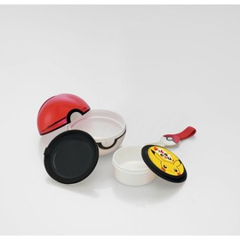 Skater LMS3 Pokemon Pokeball Bento Box, Pokemon Lunch Box, Trinket Box