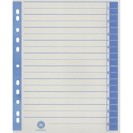 Trennblätter, farbig bedruckt Trennblätter exclusiv bl 100St