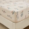 Cozaline Floral Fitted Sheet Queen Premium 100% Cotton Bedding Farmhouse