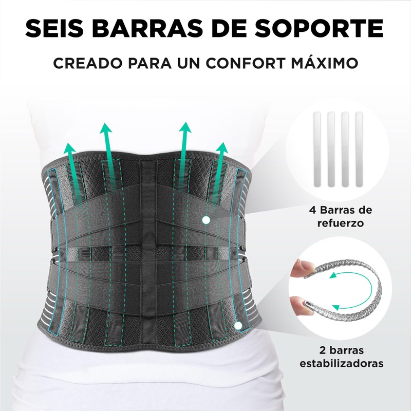 Vitalbak Lumbar Support for Men and Women, Breathable, Stabilizes and