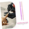 Baluue 2pcs Glass Nail Buffer Fingernail Files Nail Buffing Tool