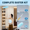 50Pcs Duster Refill Compatible with Swiffer Hand Duster +4FT Extended