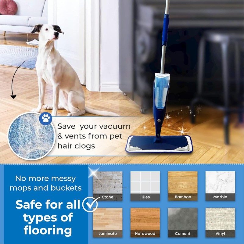Mop Pads for Bona - Microfiber Reusable Mop Floor Pad