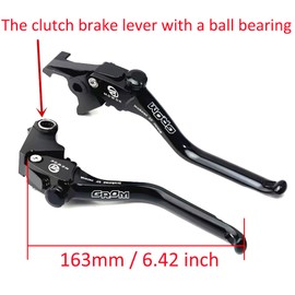 ZYAKOMO CNC Motorcycle Clutch Brake Lever Compatible with MSX125 GROM 2025 GROM 125 MSX 125 2013-2022 2023 2024 2025 Handle Brake Levers Brake Clutch Levers (Black)