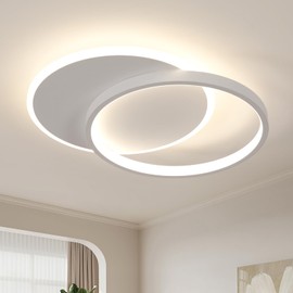 Pheashine LED Ceiling Light, Dimmable, 32 W LED Ceiling Light with Remote Control, 3000 K - 6500 K Round Acrylic Ceiling Light for Bedroom, Living Room, Kitchen, Dining Room