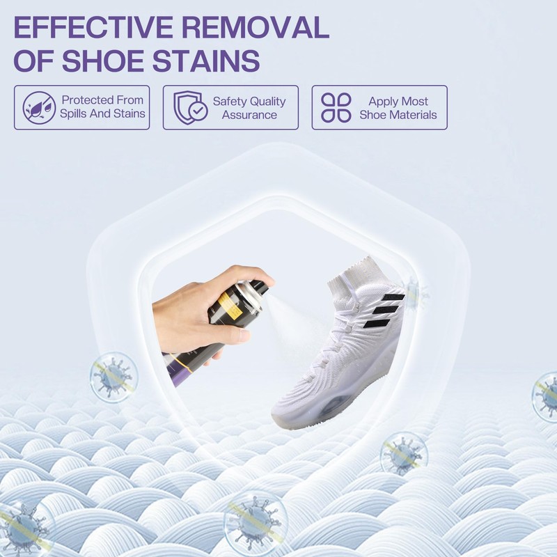 BERIOVE Shoe Protector Spray Waterproof : 13.5 OZ Waterproof Shoe