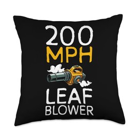 200 MPH Autumn Leaf Blower Throw Pillow