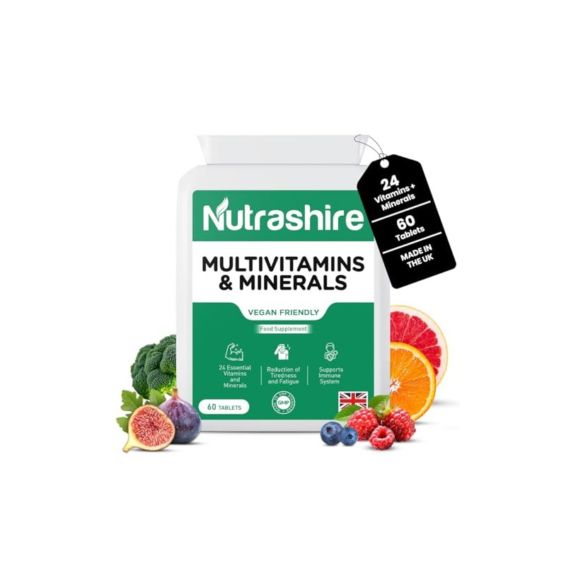 Vegan Multivitamins and Minerals – 60 Multivitamin Tablets for Men