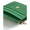 Daks (신세계강남점)DCHO4E162E2 그린 로고배색 소가죽 카드지갑 DCHO4E162E2 Green Logo Color-Blocked
