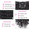 Wepwcod Deep Curly Hair Extensions Clip in Hair Extensions Real