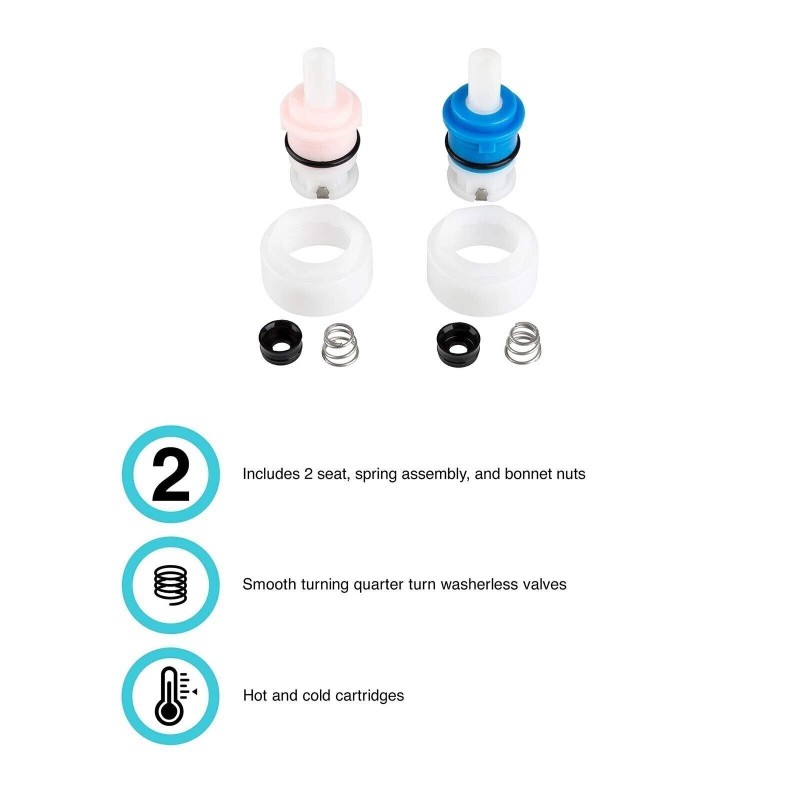 Dura Faucet DF-RK200 RV Cartridge Replacement Kit for Plastic Lever
