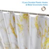 BLESFOREVER Gold White Marble Shower Curtain Set with 12 Hooks,