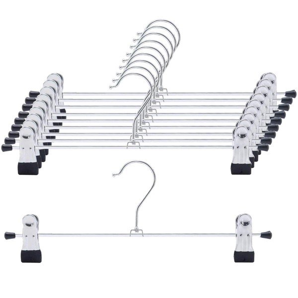 HOSUR Pants Hangers, Skirt Hangers, Slack Hangers, Multi-purpose, Non-Slip, Non-Trace,