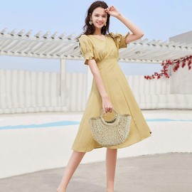 NICOLE&DORIS Handbag New Women Summer Beach Bag Handle Bag Rattan Straw Bag Woven Handbag for Lady Beige