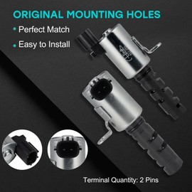 AULINK 917-291 917-290 OCV Oil Control Variable Valve (1.8L 2.0L 2.4L L4) Timing VVT Solenoid For Chrysler 200 2011-2016,Sebring 2007-2010, Dodge Avenger Caliber Journey, Jeep Compass Patriot